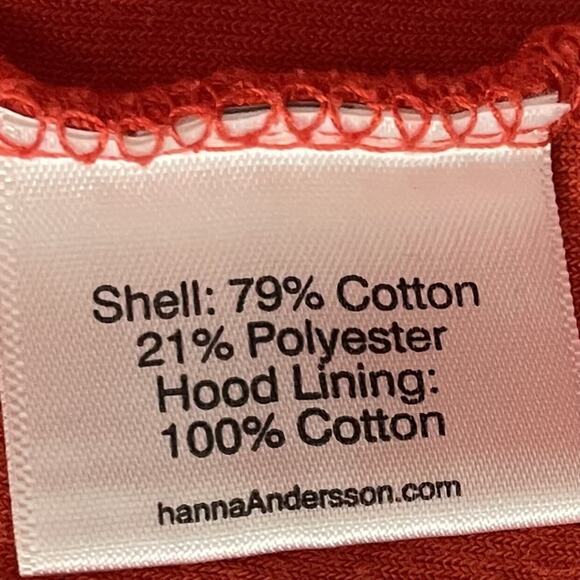 Hanna Andersson Orange Dino Terry Jacket Size 110 5 - Picture 8 of 8